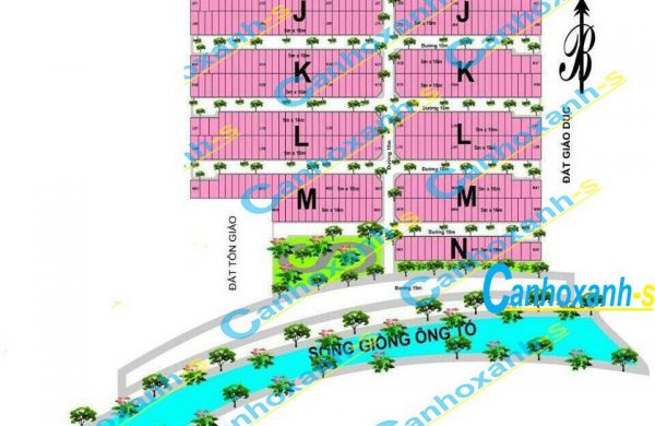 Sơ đồ phân lô dự án KDC Nam Rạch Chiếc Quận 2