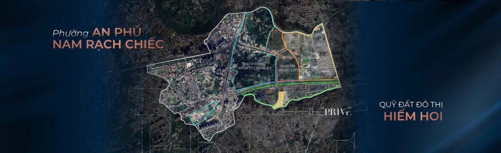 Vị trí dự án căn hộ The Prive Quận 2